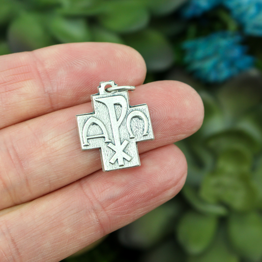 Alpha Omega Cross Pendant