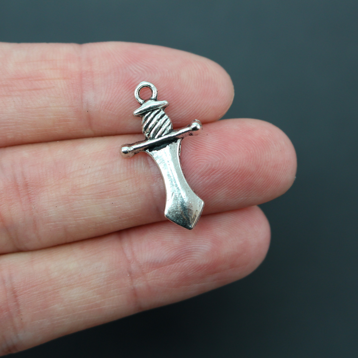 Armor of God Charm Set of 6 pieces - Ephesians 6:11 Be Strong in the Lord Spiritual Battle - 1 set