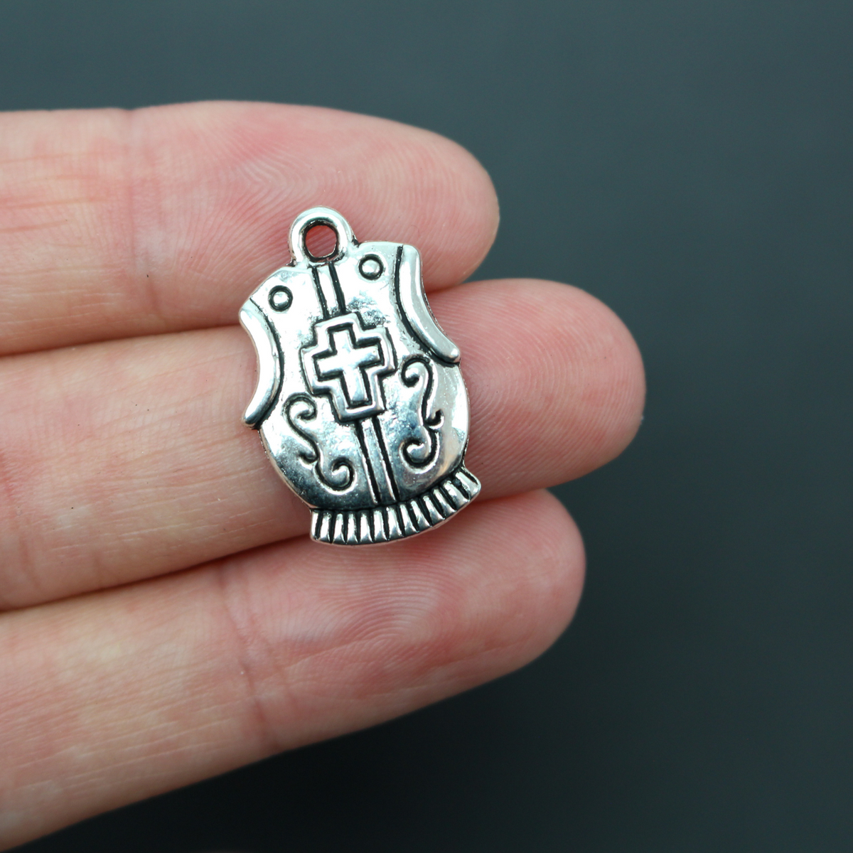 Armor of God Charm Set of 6 pieces - Ephesians 6:11 Be Strong in the Lord Spiritual Battle - 1 set