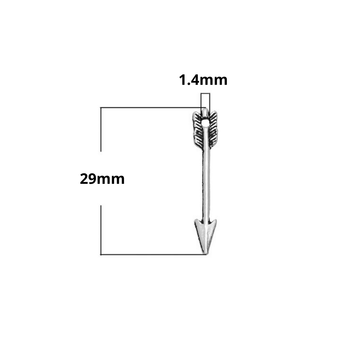 Arrow Charms - Symbol of Direction - Set Your Intention 25pcs