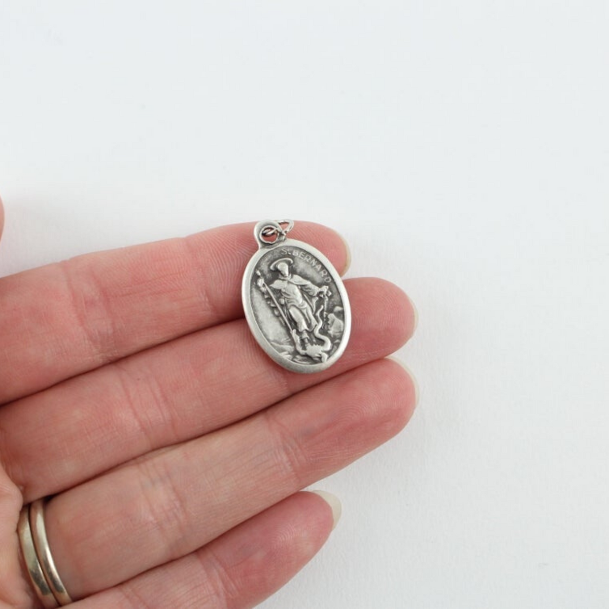 Saint Bernard of Montjoux Medal - Patron of Hiking, Backpacking, Mountaineering