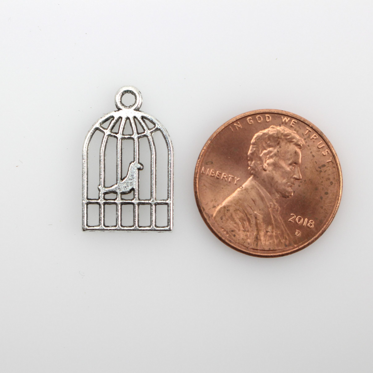 Birdcage Charms - Symbol of Freedom from Oppression, 25pcs