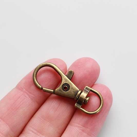 Bronze Swivel Keychain Lobster Claw Clasp