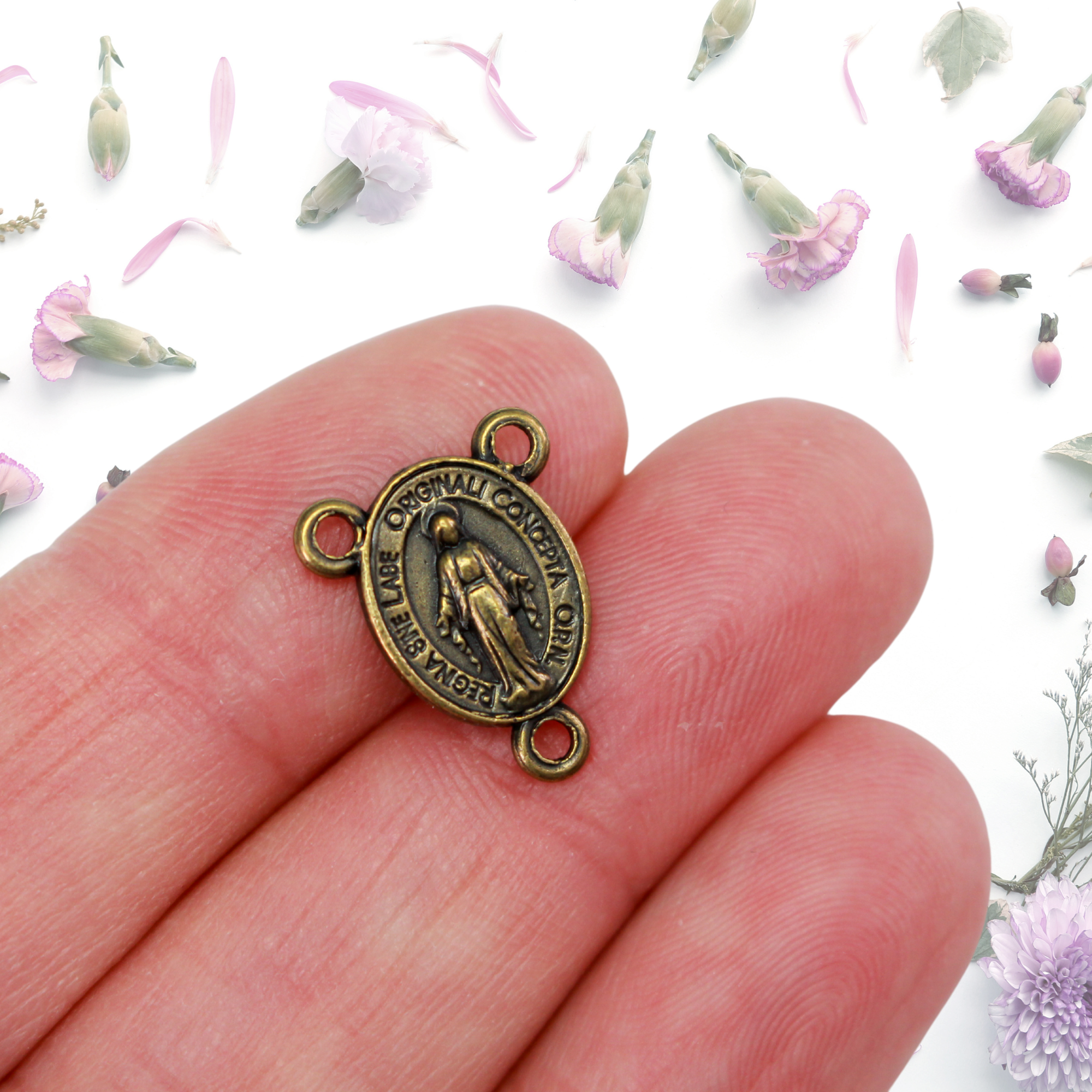 Miraculous Medal Rosary Centerpiece | Small Devotions – Small