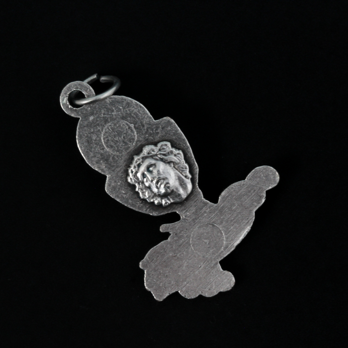Communion Chalice charm that has the image of Jesus Ecce Homo, on the backside
