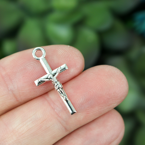 Crucifix Cross Charm Pendants Jewelry Supplies Small Devotions