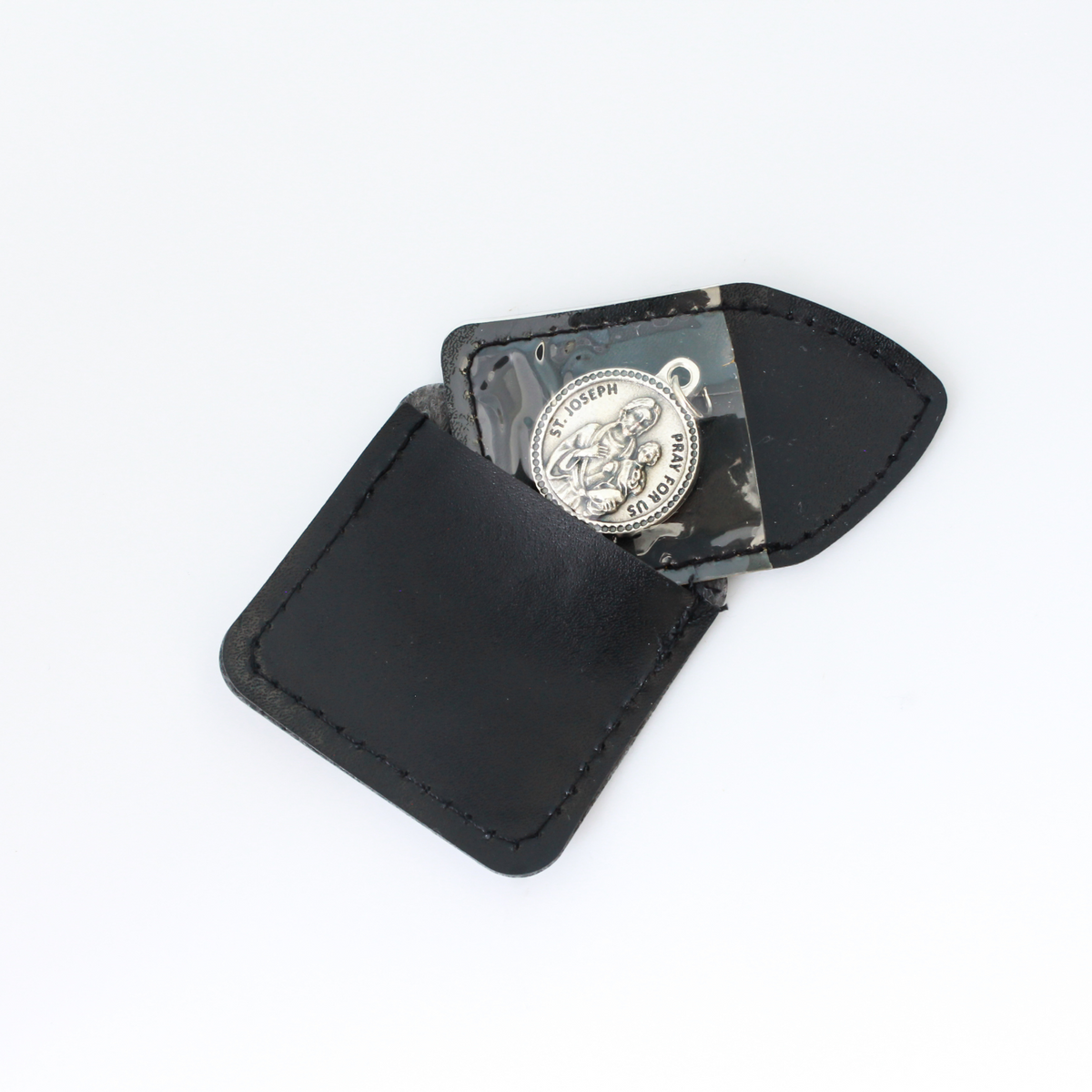 Devotional Medal Protective Case Holder in Black/Grey Color