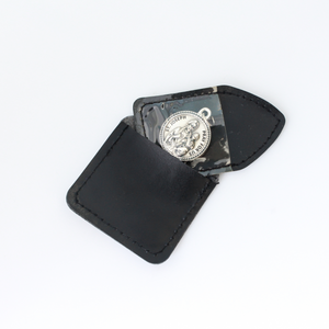 Devotional Medal Protective Case Holder in Black/Grey Color