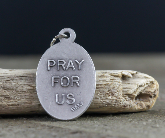 Saint Gertrude the Great Medal - Patron of Nuns, the West Indies, and Naples, Italy