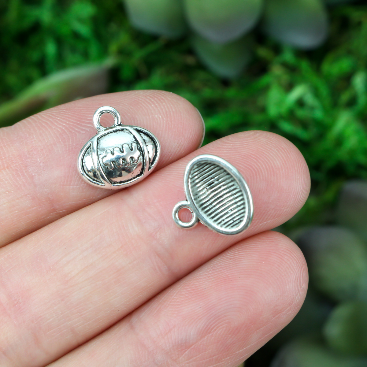 Football Charms - Sports Athlete Themed Jewelry Supplies 25pcs