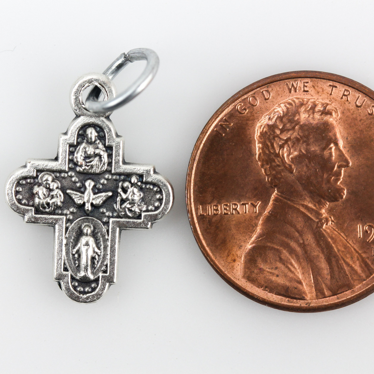 Four Way Cross - Scapular Medal 5/8" Long