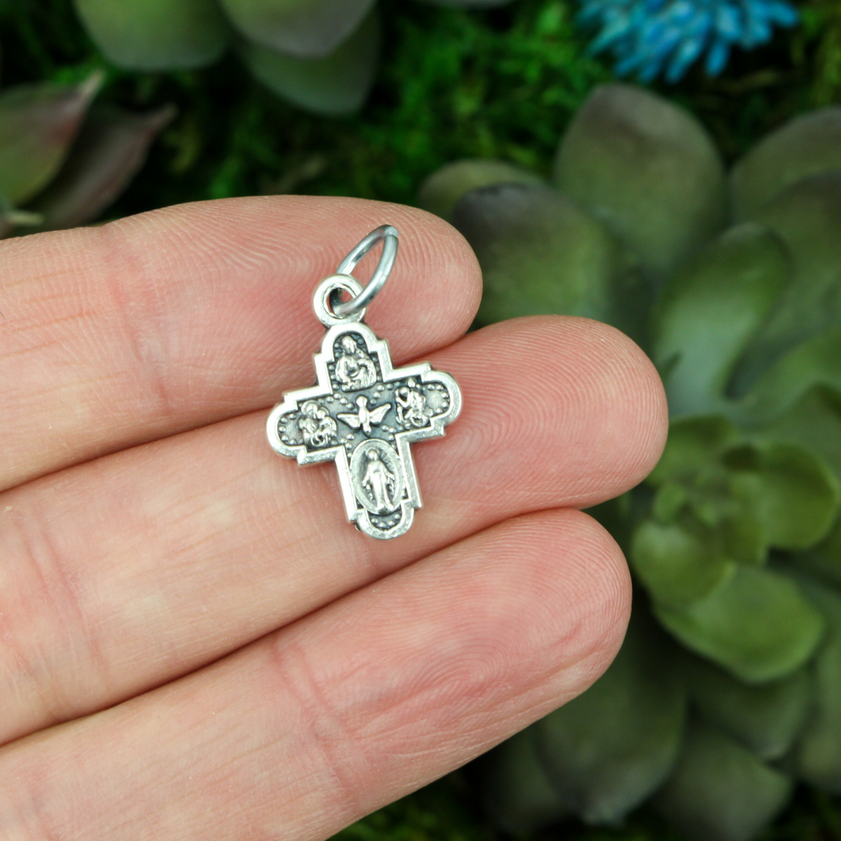 Four Way Cross - Scapular Medal 5/8" Long