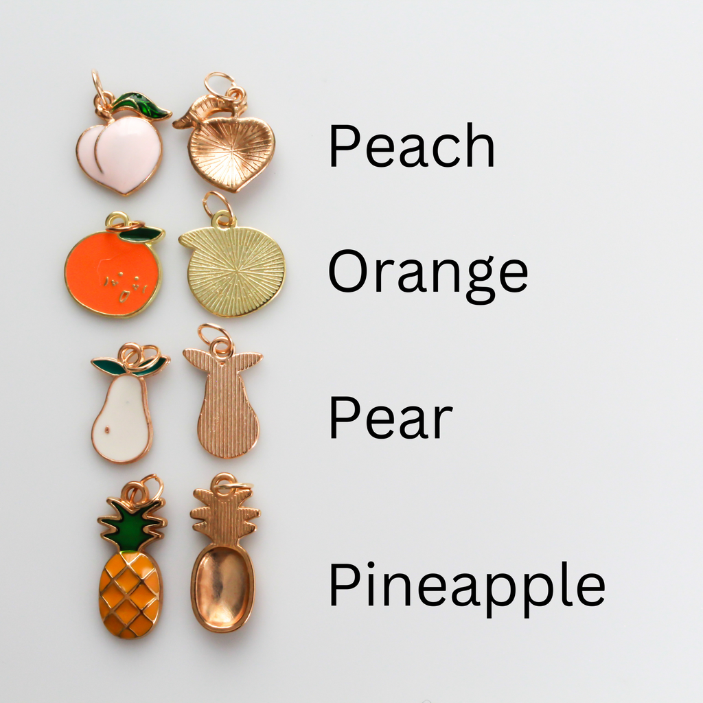 The Twelve Fruits of the Holy Spirit Charm Set - Enamel Fruit Pendants ...