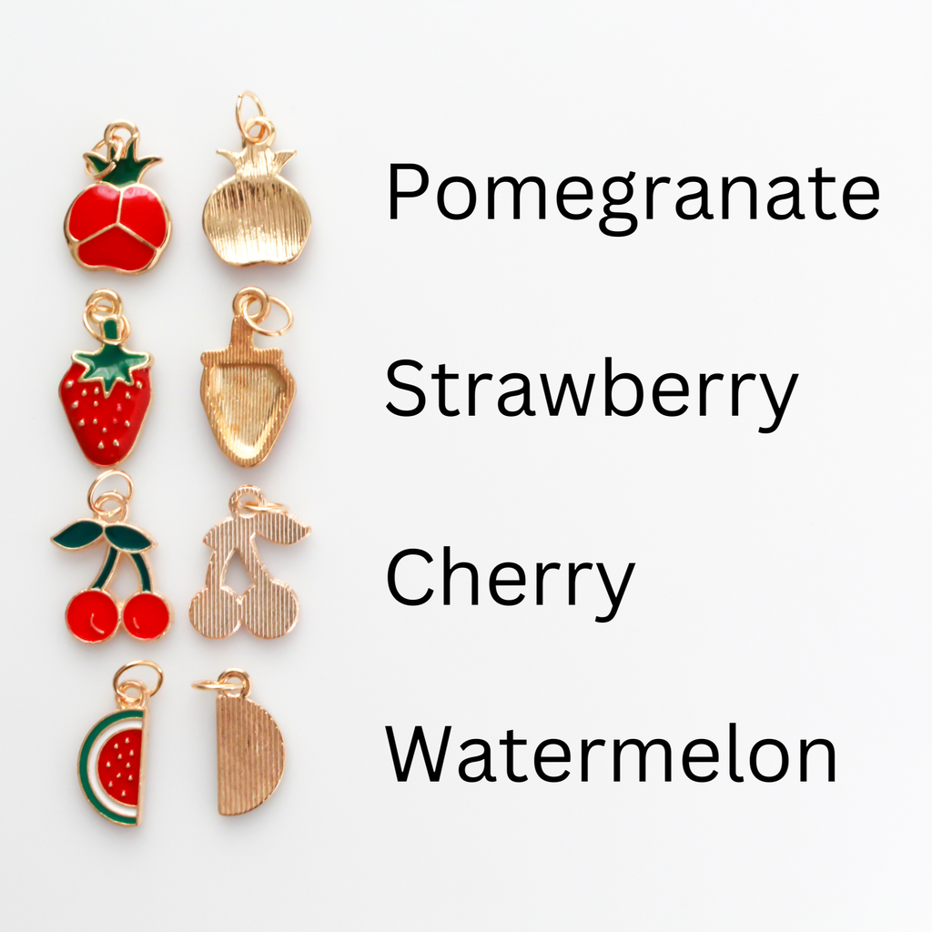 The Twelve Fruits of the Holy Spirit Charm Set - Enamel Fruit Pendants ...