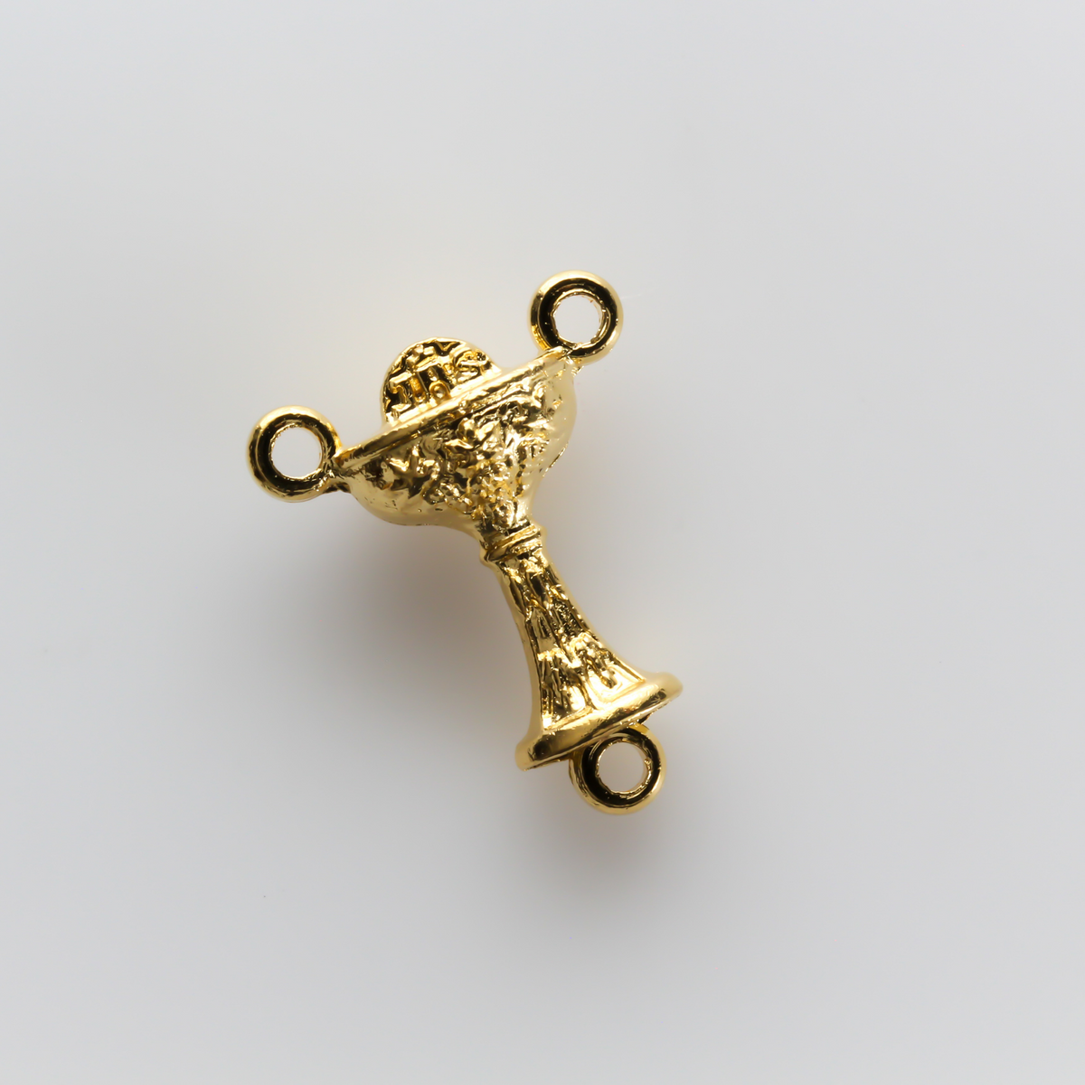 Holy First Communion Chalice Rosary Centerpiece - Gold Tone - 5/8" long