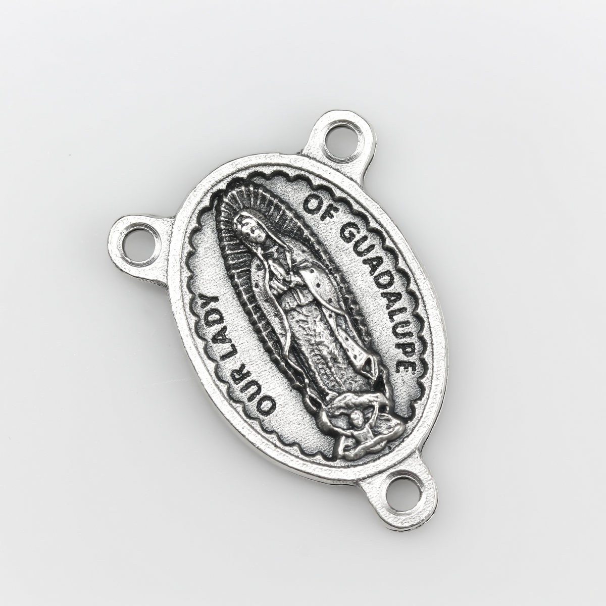 Our Lady of Guadalupe Rosary Centerpiece - Pray For Us - Made in Italy