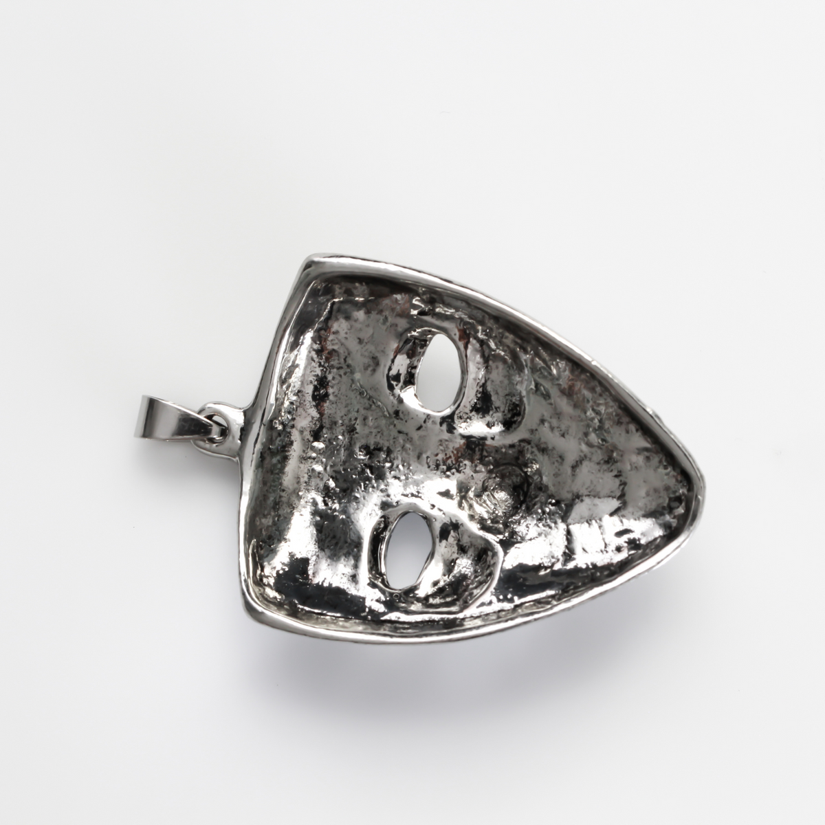 Large Guy Fawkes (Anonymous) Mask necklace pendant.
