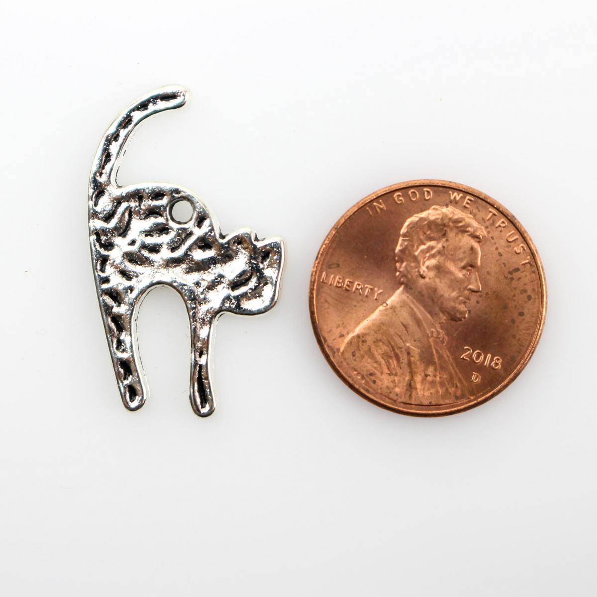 Halloween Cat Charms with Arched Back - Symbol of Curiosity 25pcs