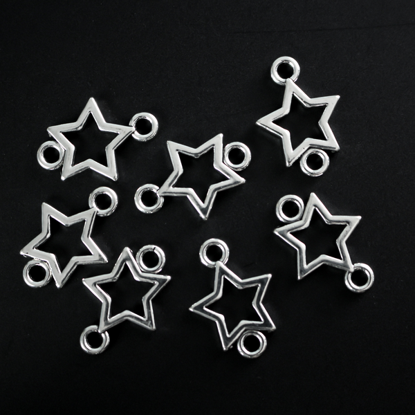 Hollow star connector links sold in packs of 20 pieces