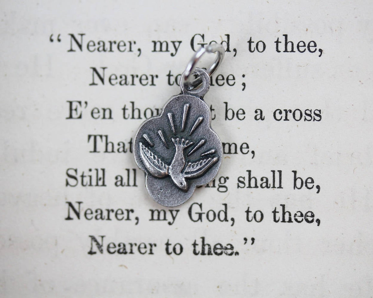 Peace Dove Holy Spirit Charm - Symbol of Purity, Innocence, Peace
