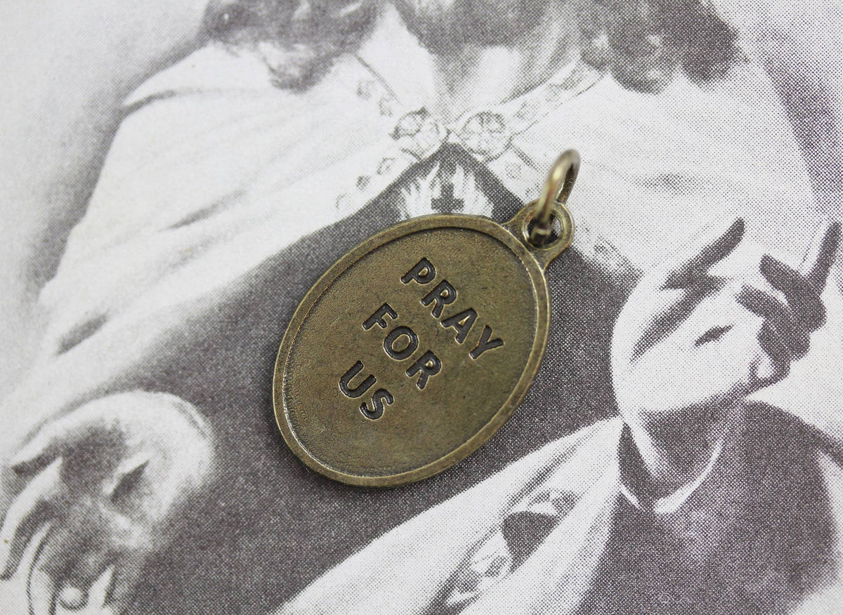 Bronze Sacred Heart of Jesus Pray For Us Medal