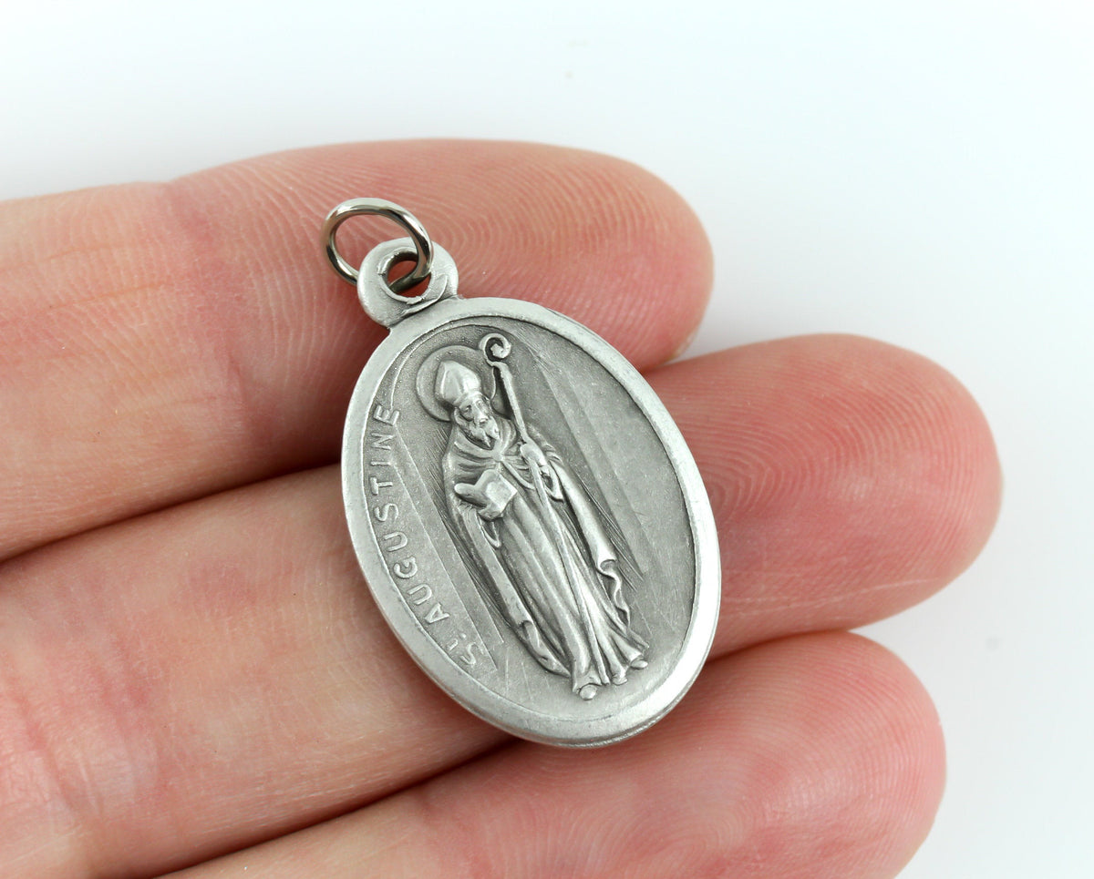 Saint Augustine of Hippo Medal Pray For Us
