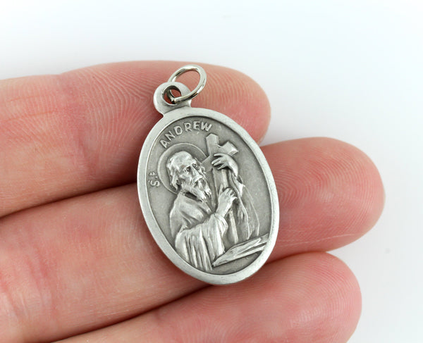 Saint Andrew Medal - Patron of Stroke Victims - Made in Italy