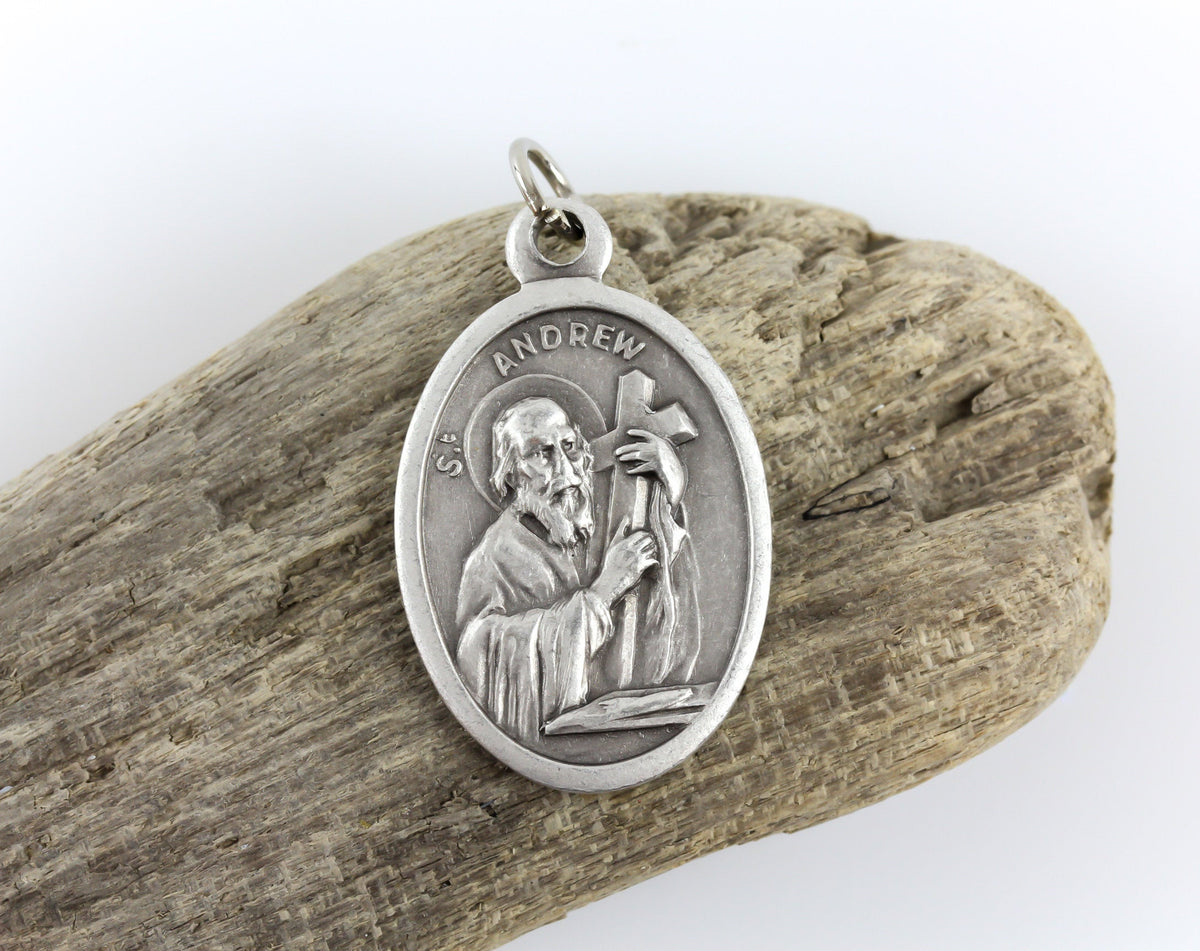 Saint Andrew Medal - Patron of Stroke Victims - Made in Italy