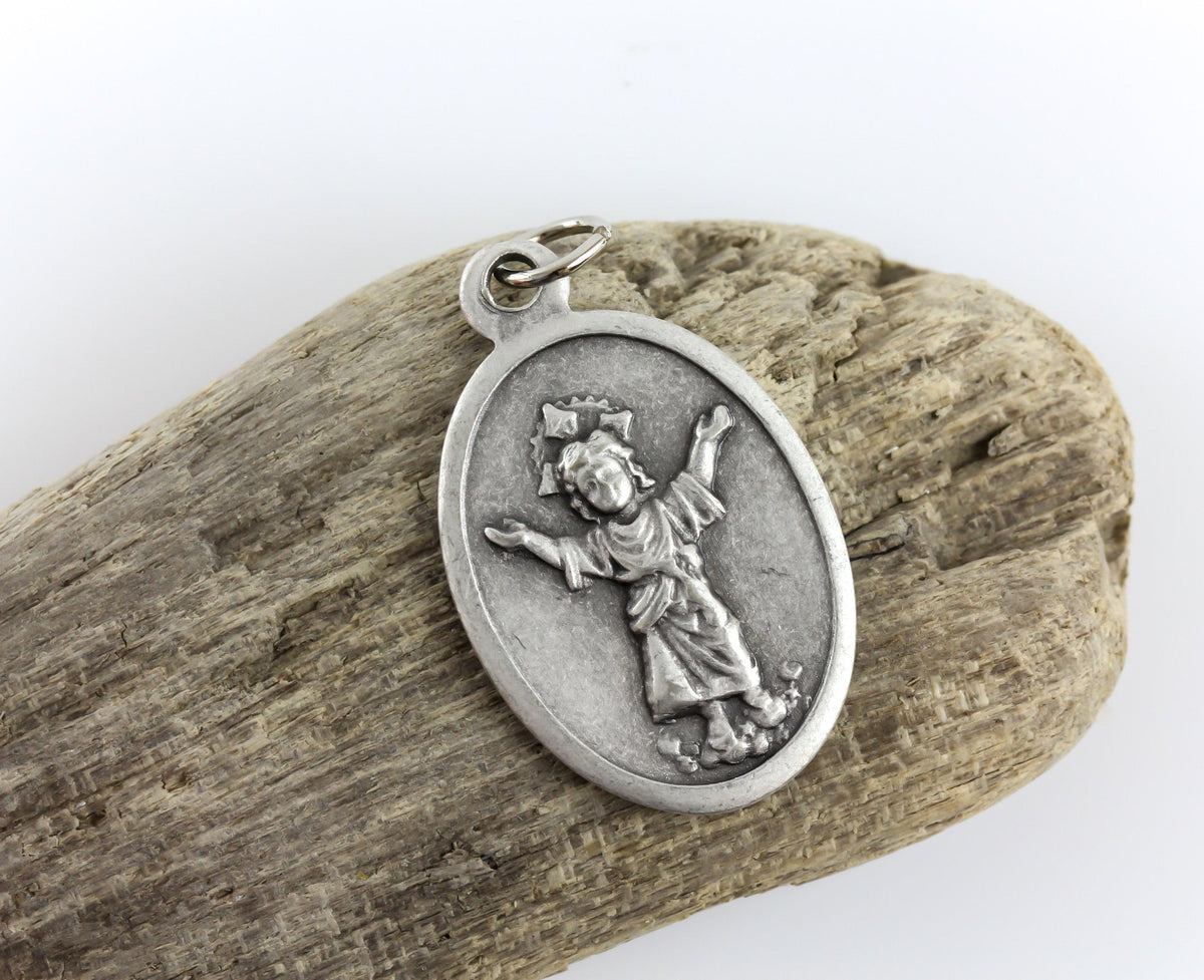 Divine Infant Child Jesus Devotional Medal - Pray For Us