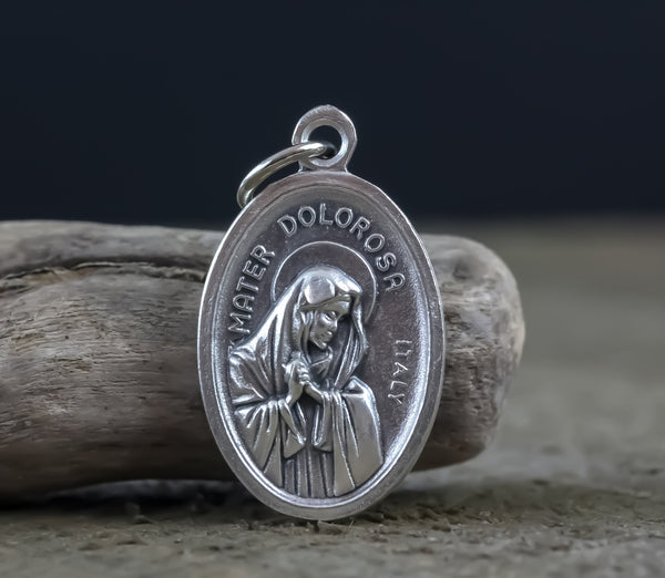 Mater Dolorosa Our Lady of Sorrows Medal - Ecce Homo Medallion