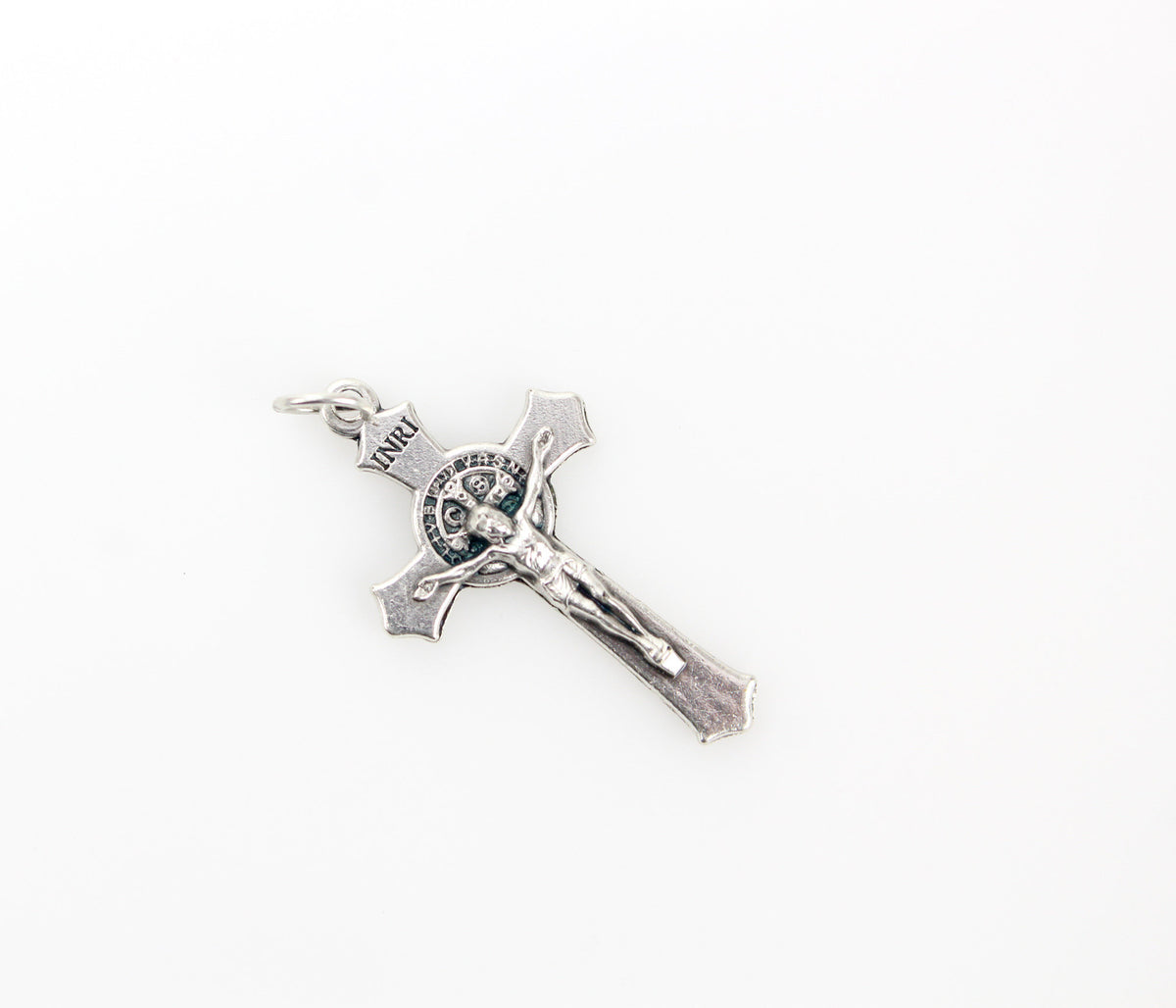 Saint Benedict Crucifix Cross with Flared Edges, 1-1/2" Long