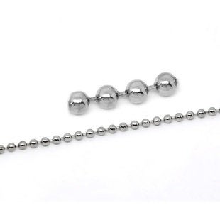 close up ball chain necklace