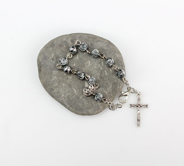 Crucifix Cross Pendant - Genuine Silver Plate 1" long
