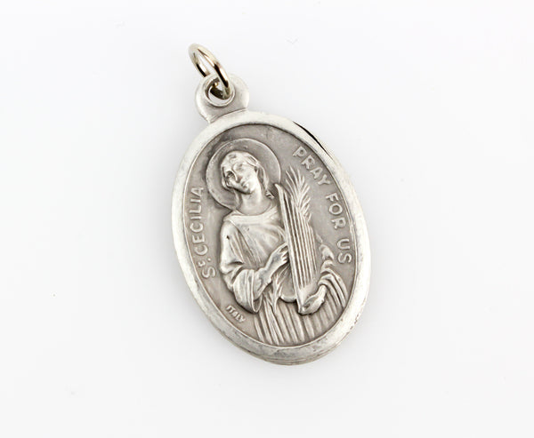 Saint Cecilia Medal - Patron of Singers,  Musicians, and Music