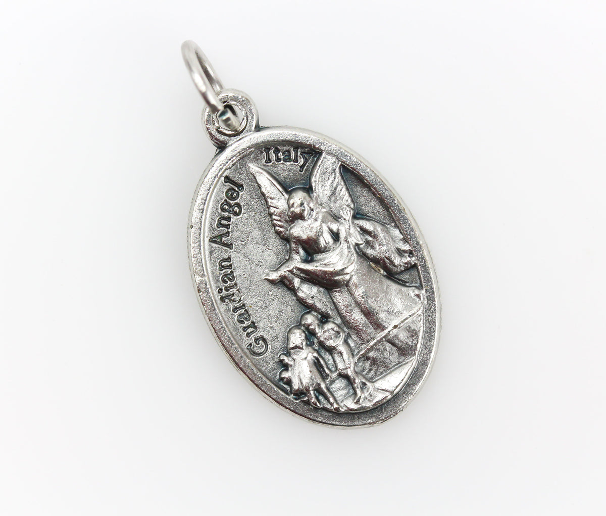 Guardian Angel Pray For Us Medal - Made in Italy