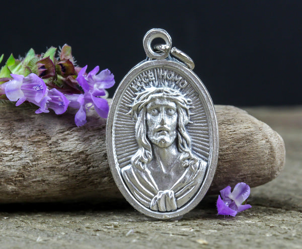 Mater Dolorosa Our Lady of Sorrows Medal - Ecce Homo Medallion