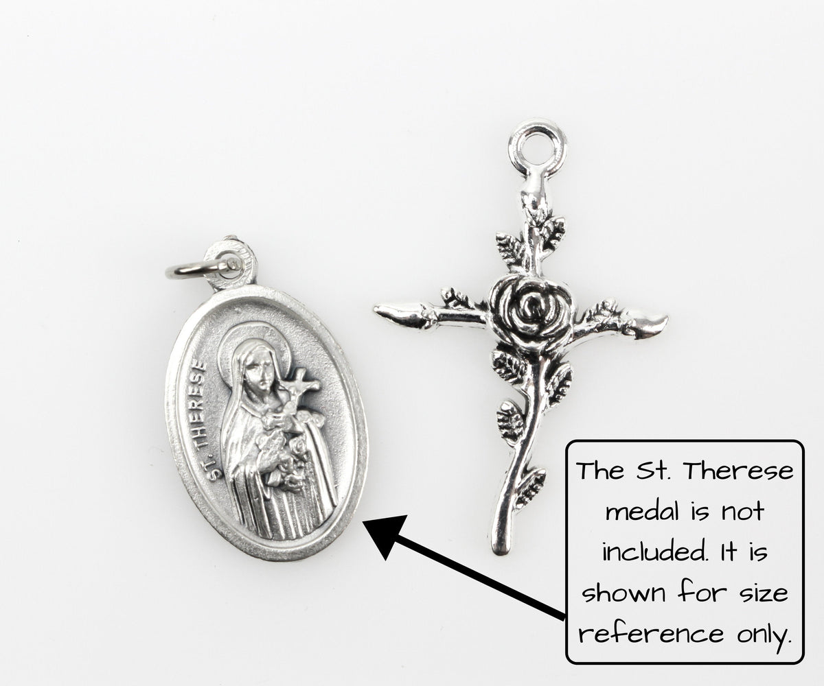 Rose Cross Charms Available in Antique Silver, Gold, Bronze 35mm x 24mm, 25pcs