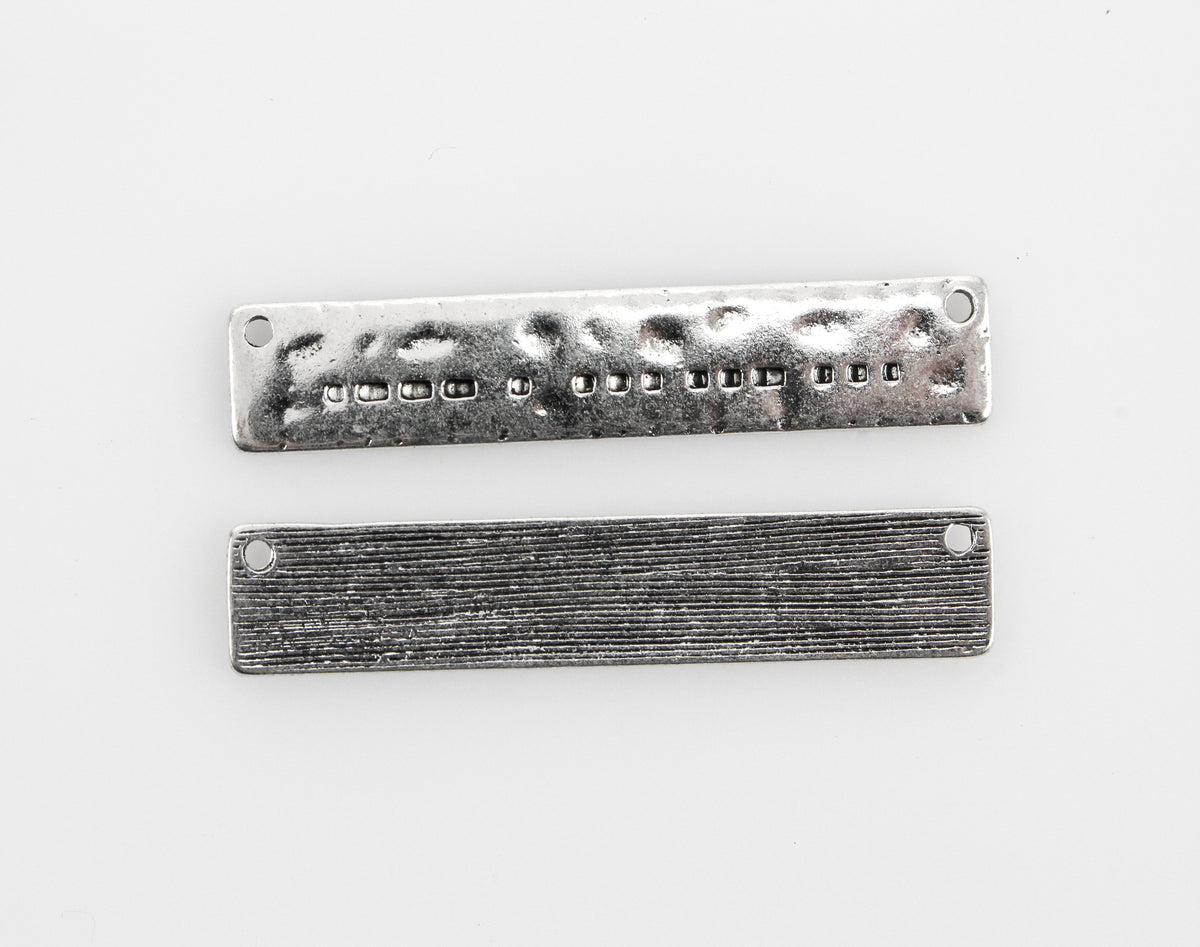 Jesus Name in Morse Code Charm Connectors - Silver Tone 12pcs