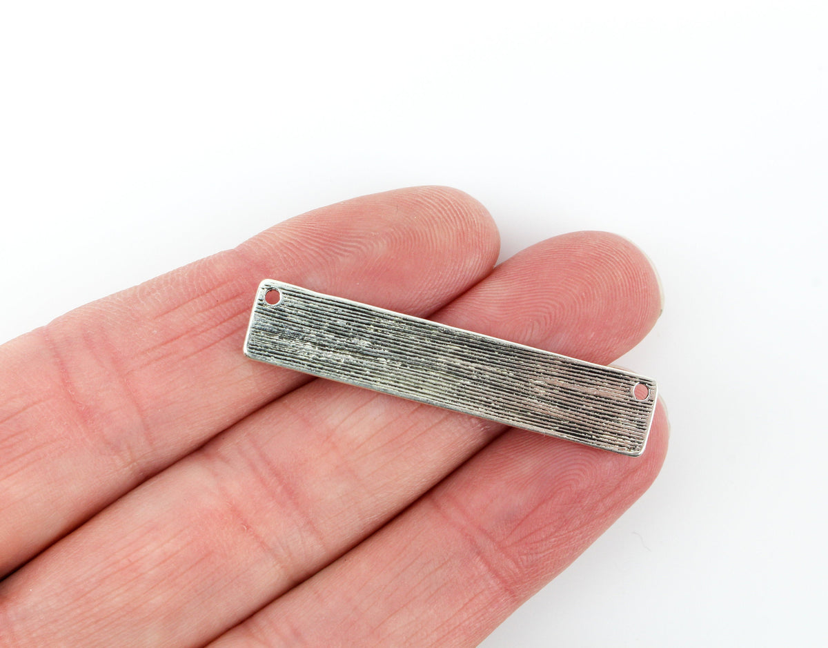 Jesus Name in Morse Code Charm Connectors - Silver Tone 12pcs
