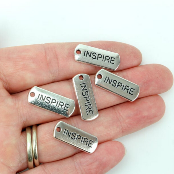 inspire inspirational word quote charm