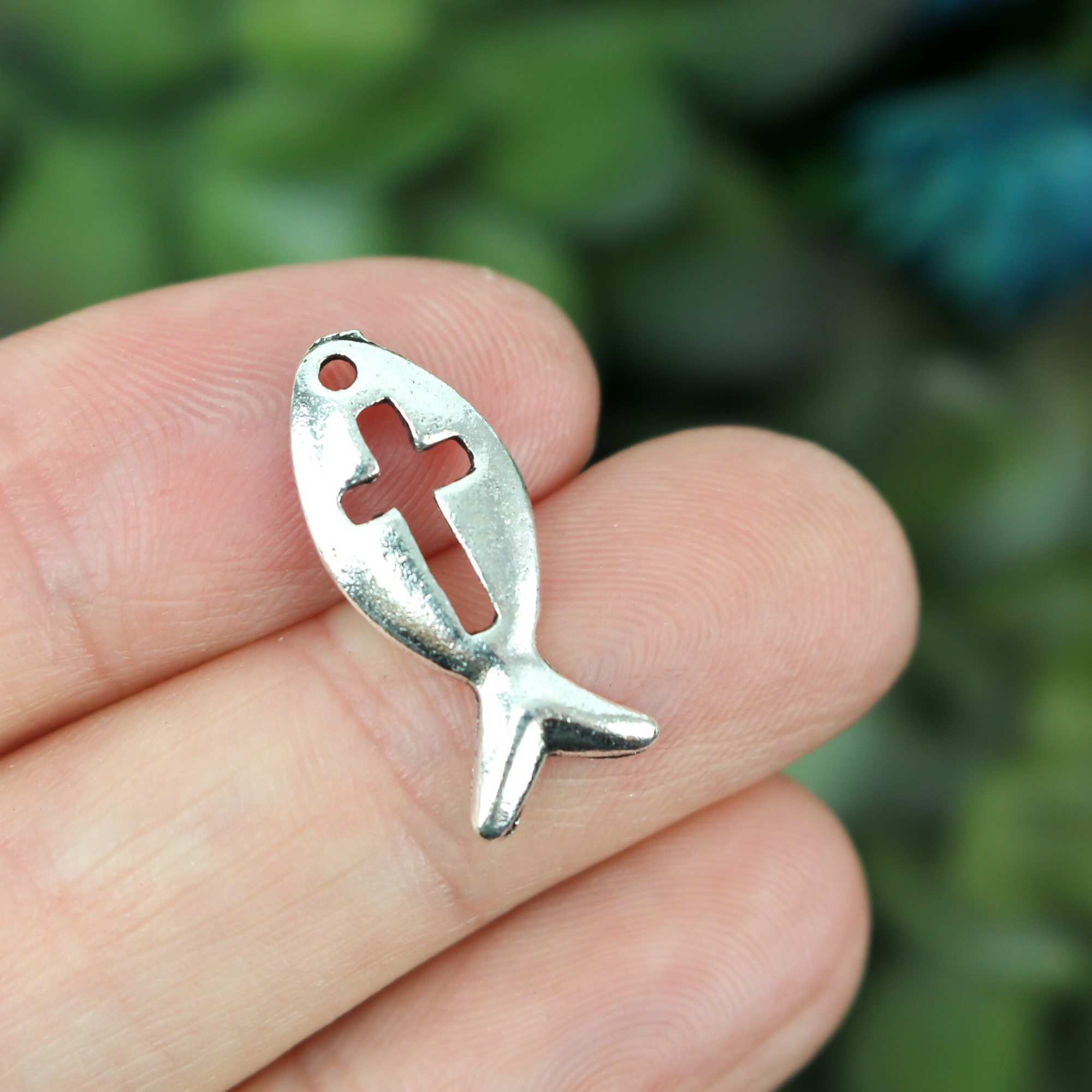 Jesus Ichthys Fish Charms Bulk Jewelry Supplies Small Devotions