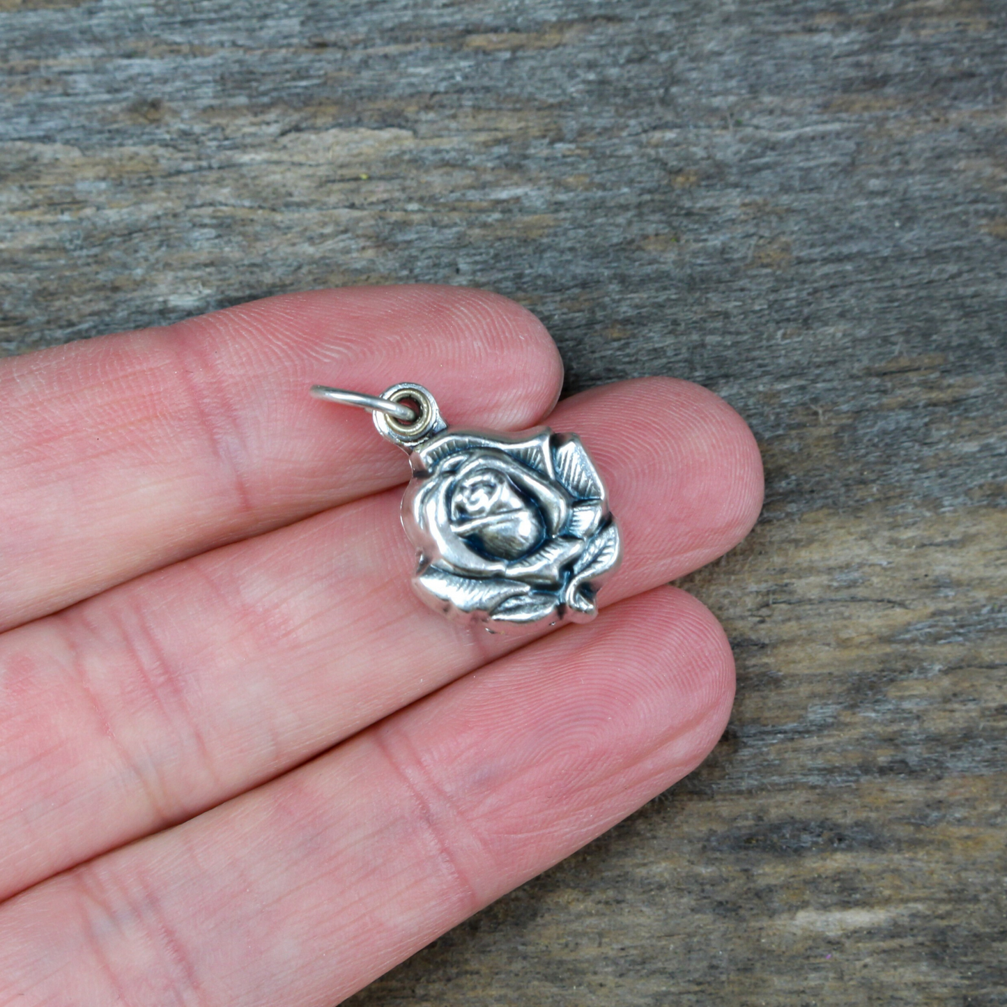 Our Lady of Grace Sliding Rose Locket Miraculous Medal