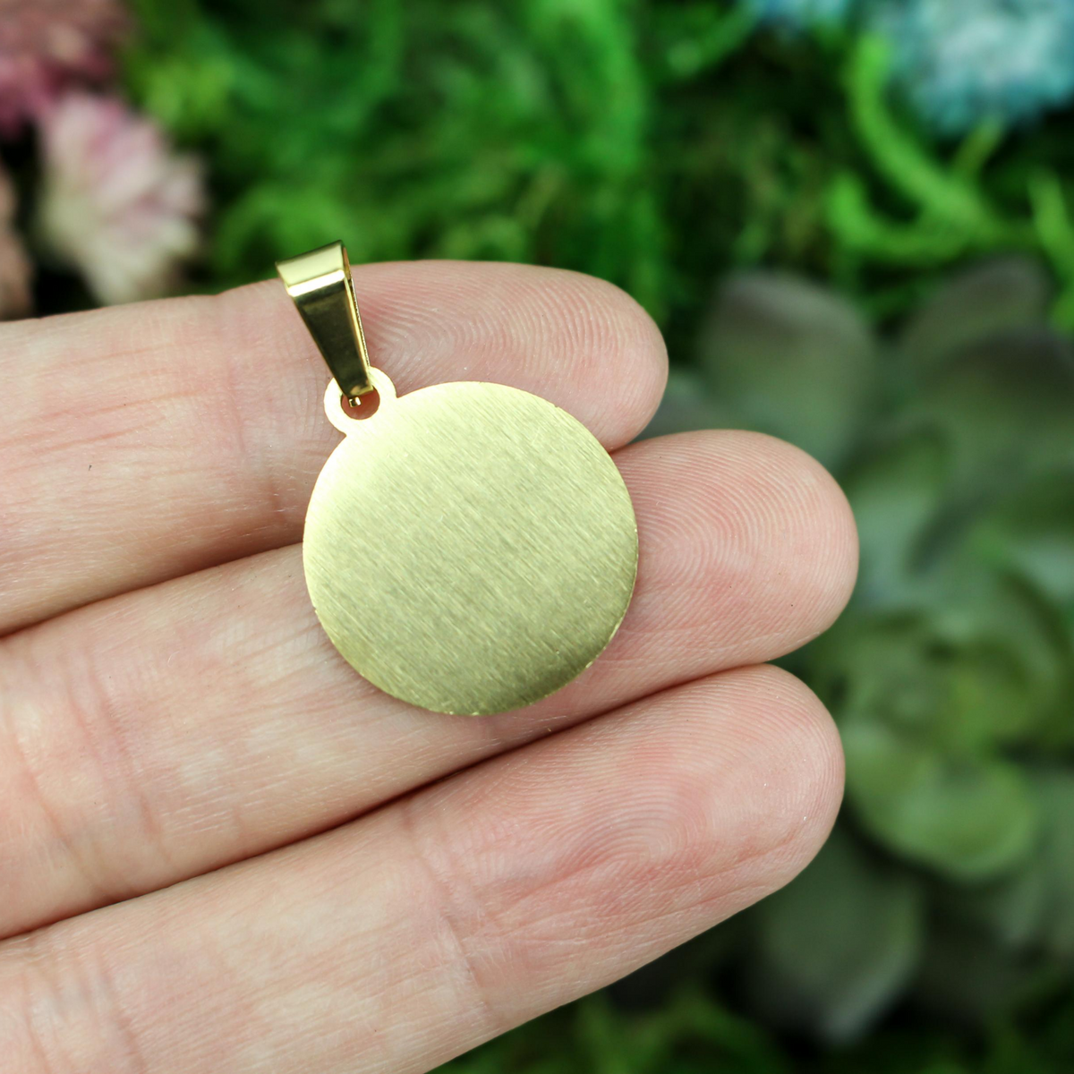 The Lord's Prayer Charm Pendant - Gold Plated Stainless Steel