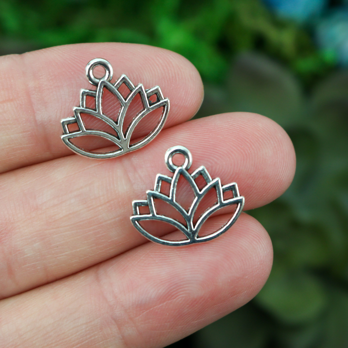 lotus plant charms