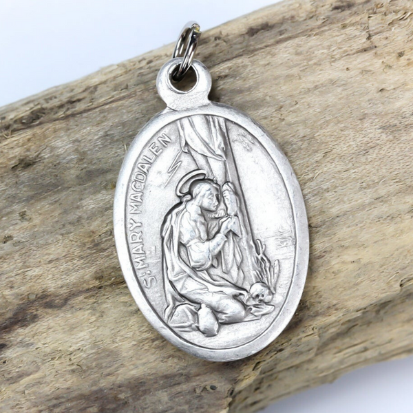 saint mary magdalen pray for us oval religious medal