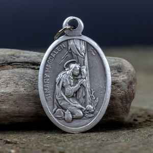 saint mary magdalen pray for us oval religious medal