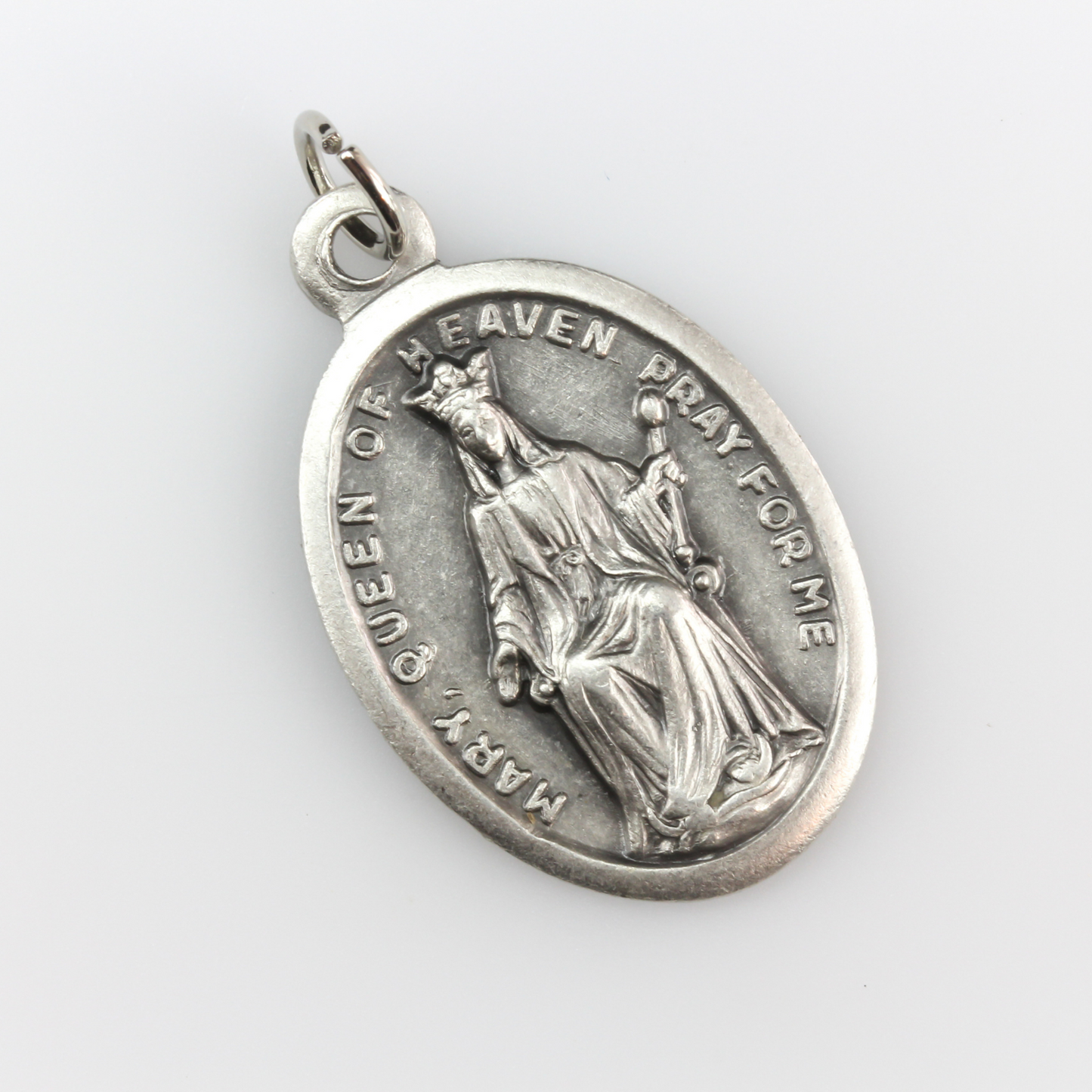 Mary Queen of Heaven Pray For Us Medal - Patron of Heaven, Eternal Salvation to Humankind and Redemption