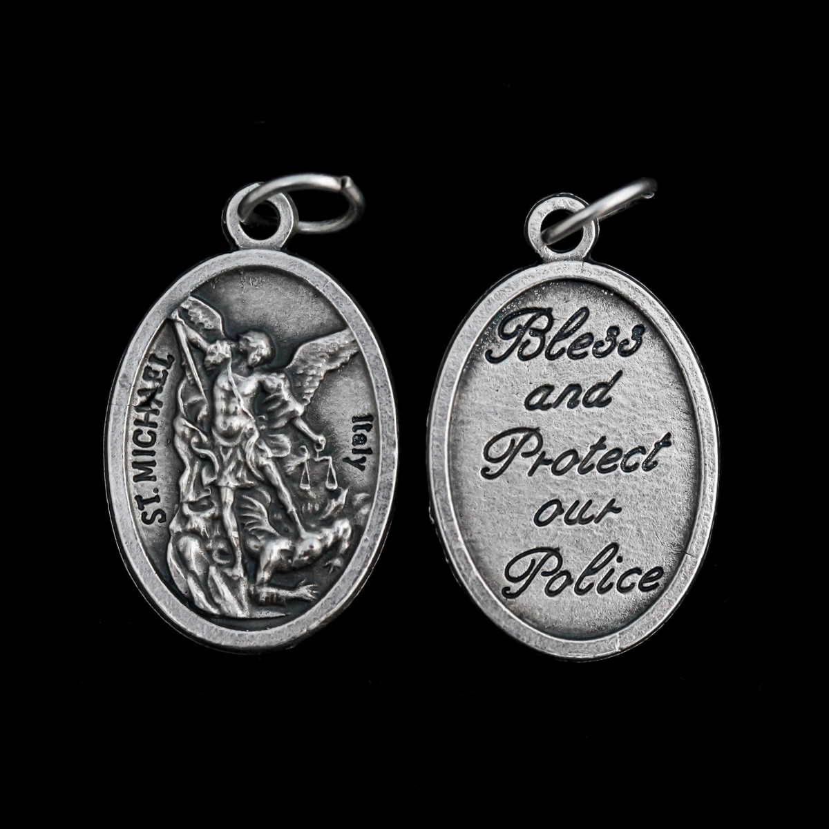 Saint Michael the Archangel Bless and Protect Our Police Medal