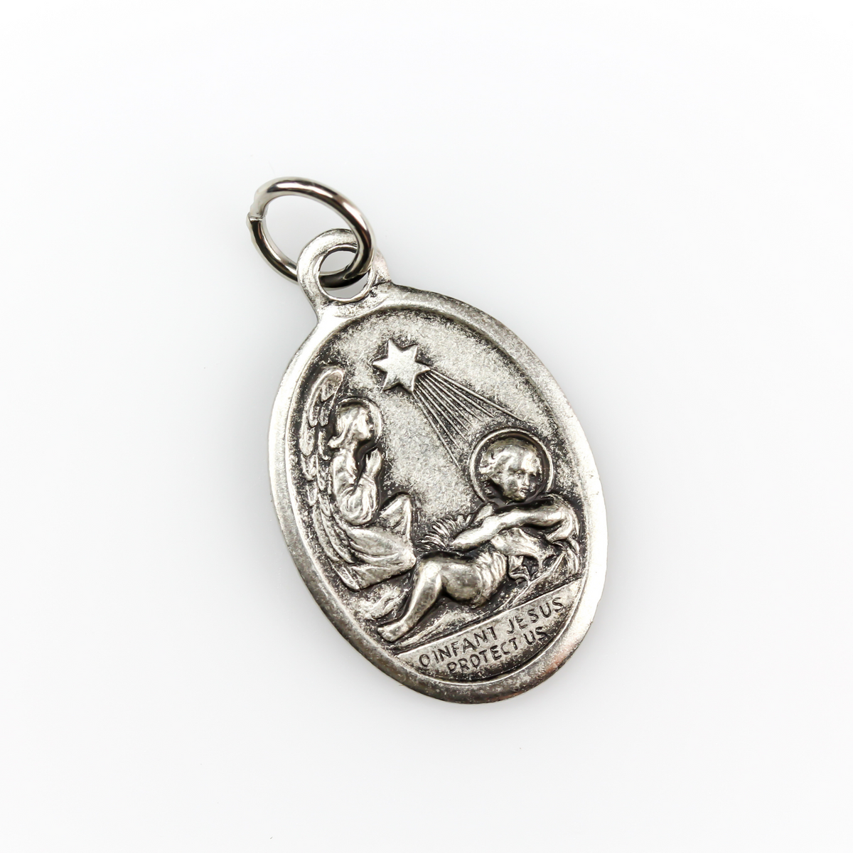 Infant Jesus Protect Us Guardian Angel Medal - Star of Bethlehem