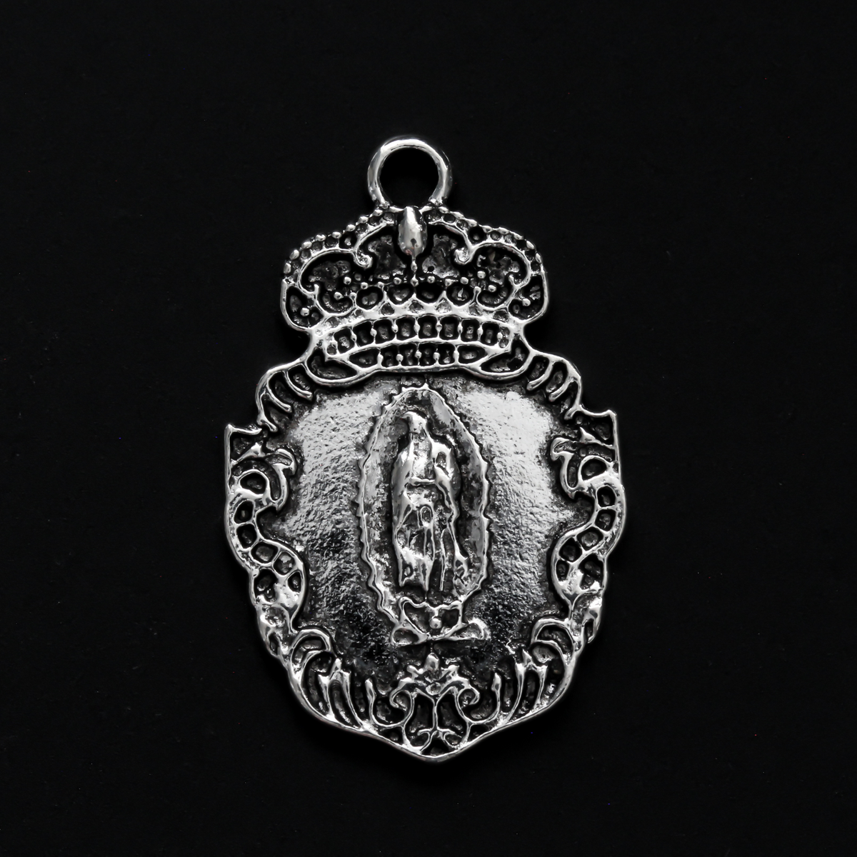 Our Lady of Guadalupe Medal - Devotional Crown Pendant